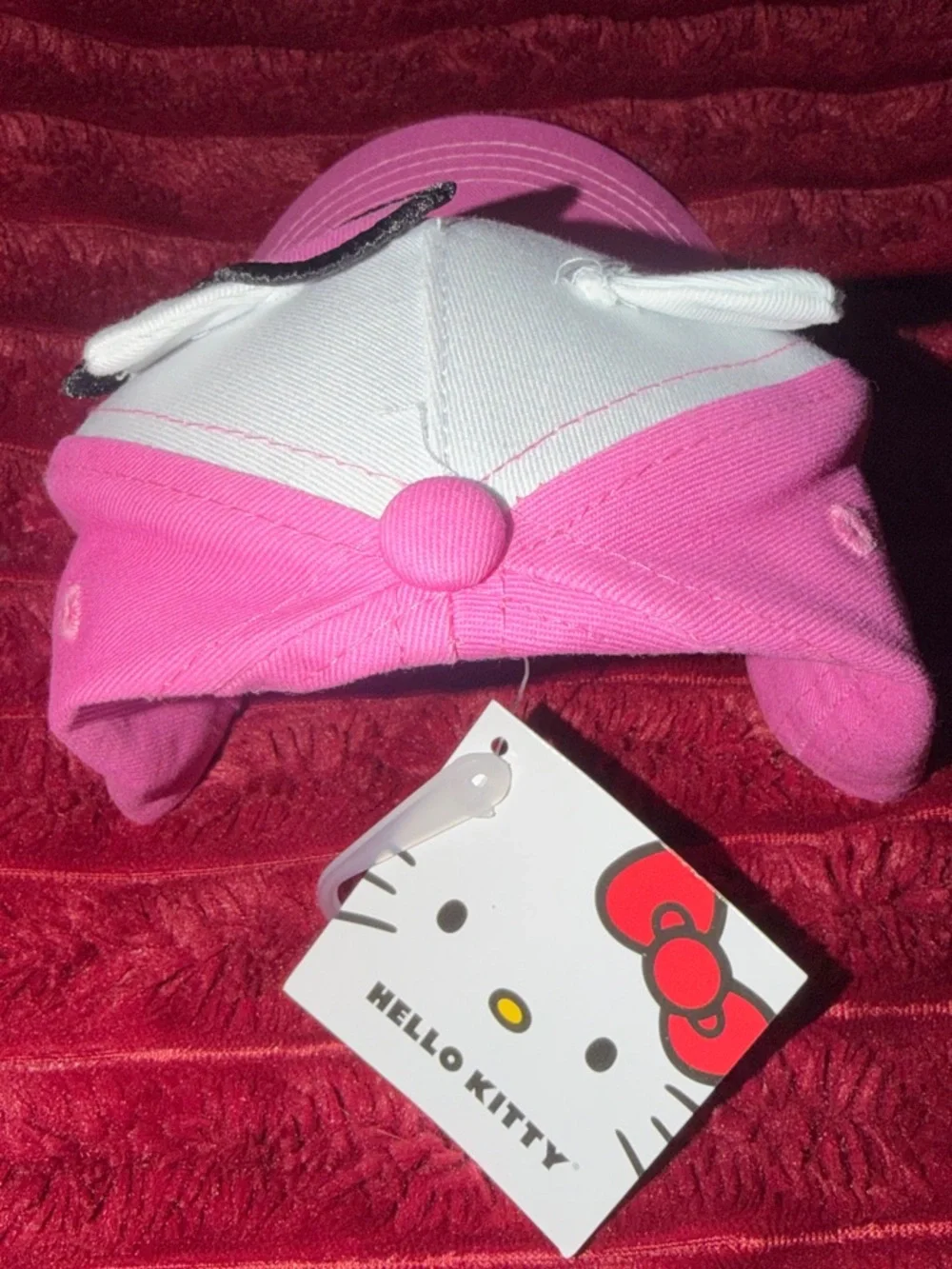 Hello Kitty Pink and Cream Hat with 3D Bow